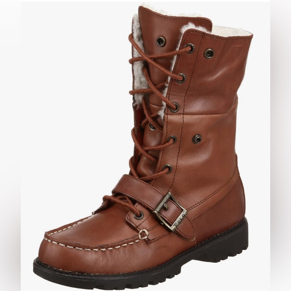 POLO RALPH LAUREN Ranger Boots Ultra-Outdoor Warm High Shearling Brown Kids 2